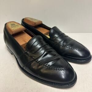 VGUC Alden x Brooks Brothers Black Shell Cordovan Penny Loafer Made in USA 8.5 D